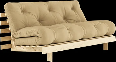 Karup Design Roots Sovesofa M. Madras 160x200 758 Wheat Beige/Fyrretræ