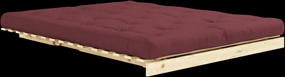 Karup Design Roots Sovesofa M. Madras 160x200 710 Bordeaux/Fyrretræ